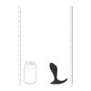 Single Ripple Silicone Prostate Massager - Black